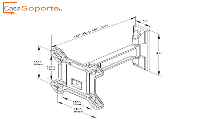 soporte para tv SONY plasma LCD de 34 pulgadas